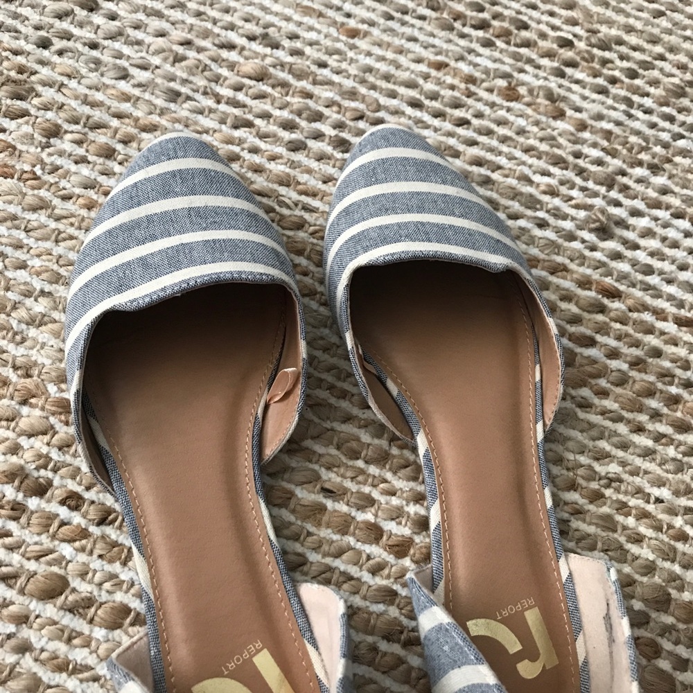 Pointed Striped Flats - Picture 5 of 7